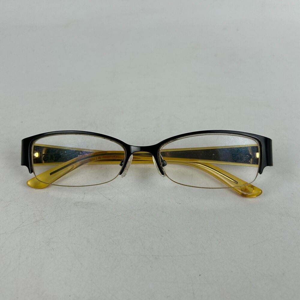 Juicy Couture Eyeglasses Optical Glasses Women Yellow Black Plastic Frames 51-16